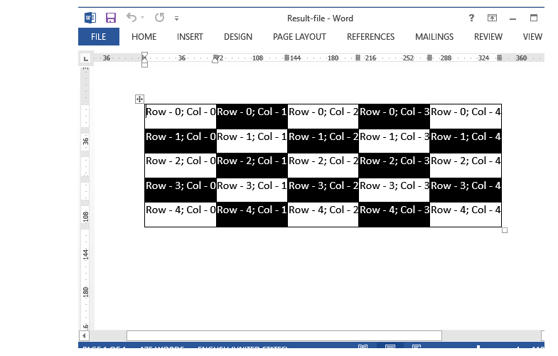 Create a Table